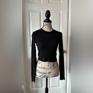 TNA Sleek Black Long Sleeve Tee